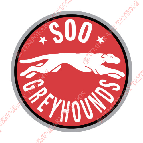 Sault Ste Marie Greyhounds Customize Temporary Tattoos Stickers NO.7392
